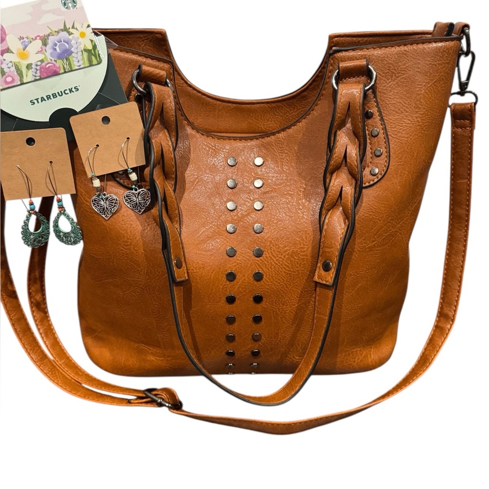 Brown Leather Tote Bag